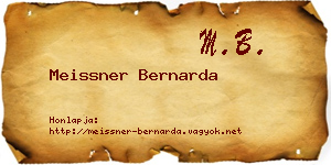 Meissner Bernarda névjegykártya